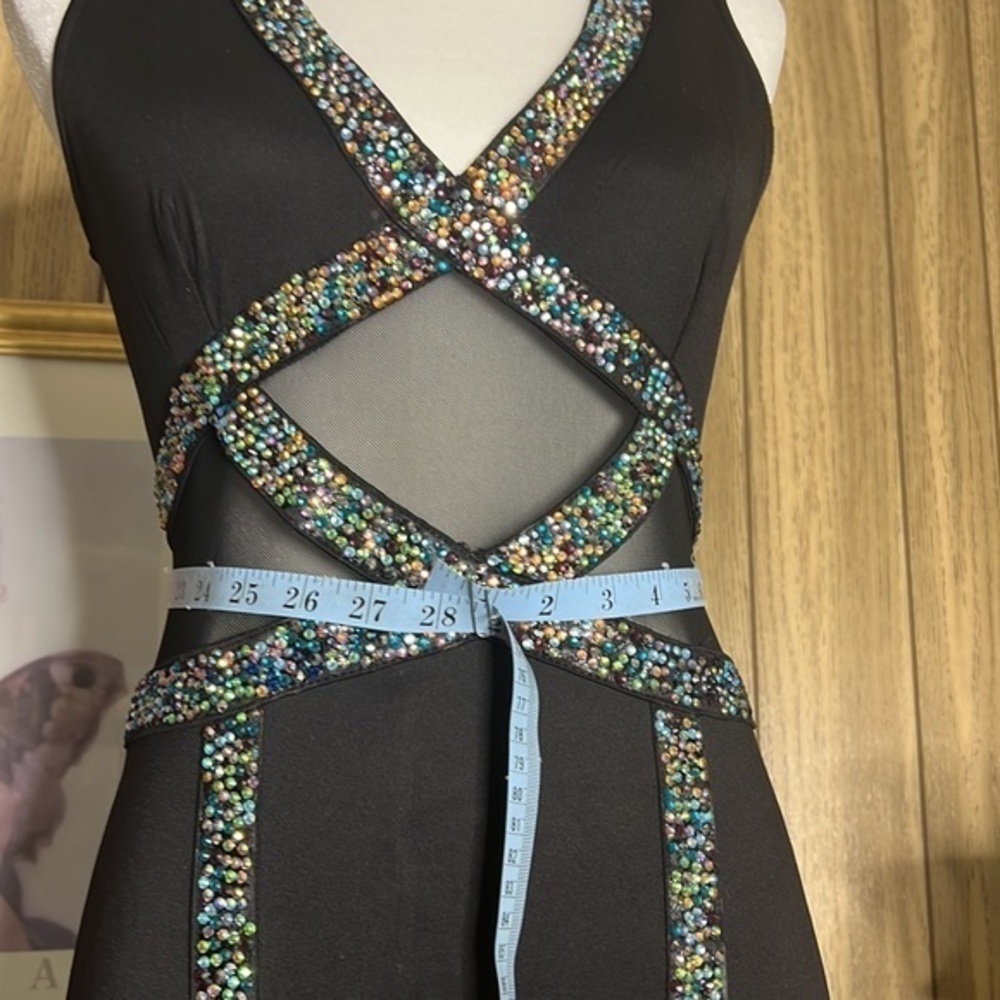 Avec Black Rhinestone Dress - Picture 4 of 16